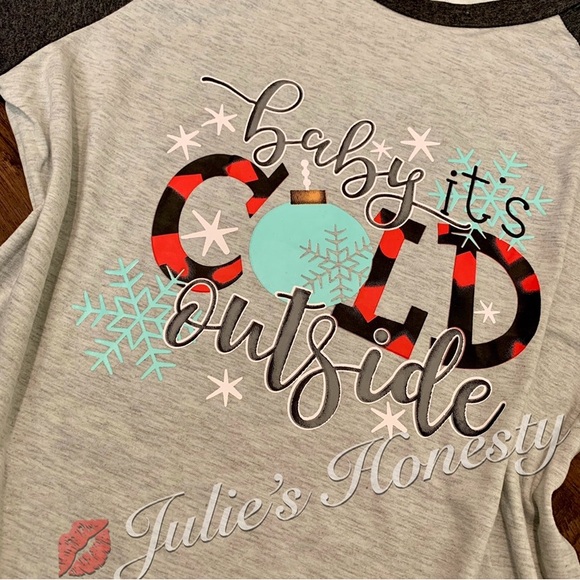 Christmas graphic tee, Long Sleeve, Med - Picture 4 of 5